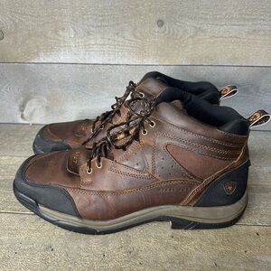 Ariat Steel Toe Terrain Mens Boots 13 D Waterproof Leather Hiking 10016379 Brown